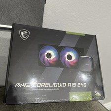 New MSI MAG CORELIQUID A13 240 Black AIO Liquid CPU Cooler ARGB PWM AM5 LGA 1851