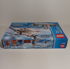 LEGO City Coast Guard Plane 60015 99% w/ Boat, Minifigures & Box - No Manual 