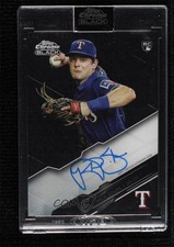 2020 Topps Chrome Black Chrome Black Nick Solak #CBA-NS Auto 8x7