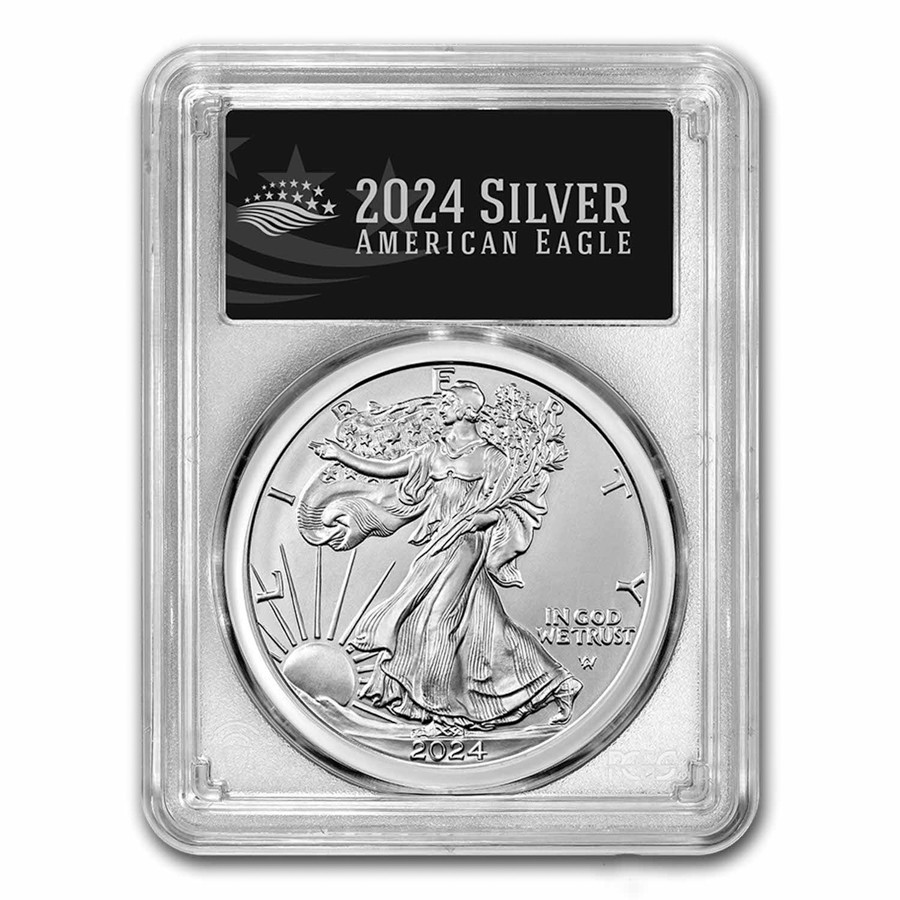 2024 American Silver Eagle MS-70 PCGS (FirstStrike®, Black Label