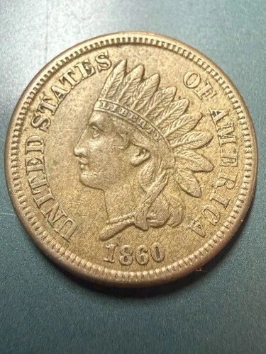 🔥1860 INDIAN HEAD CENT Rounded Bust