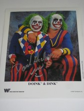 DOINK THE CLOWN (RAY APOLLO) AUTOGRAPHED SIGNED 8X10 PHOTO W/ COA FREE SHIPPING!