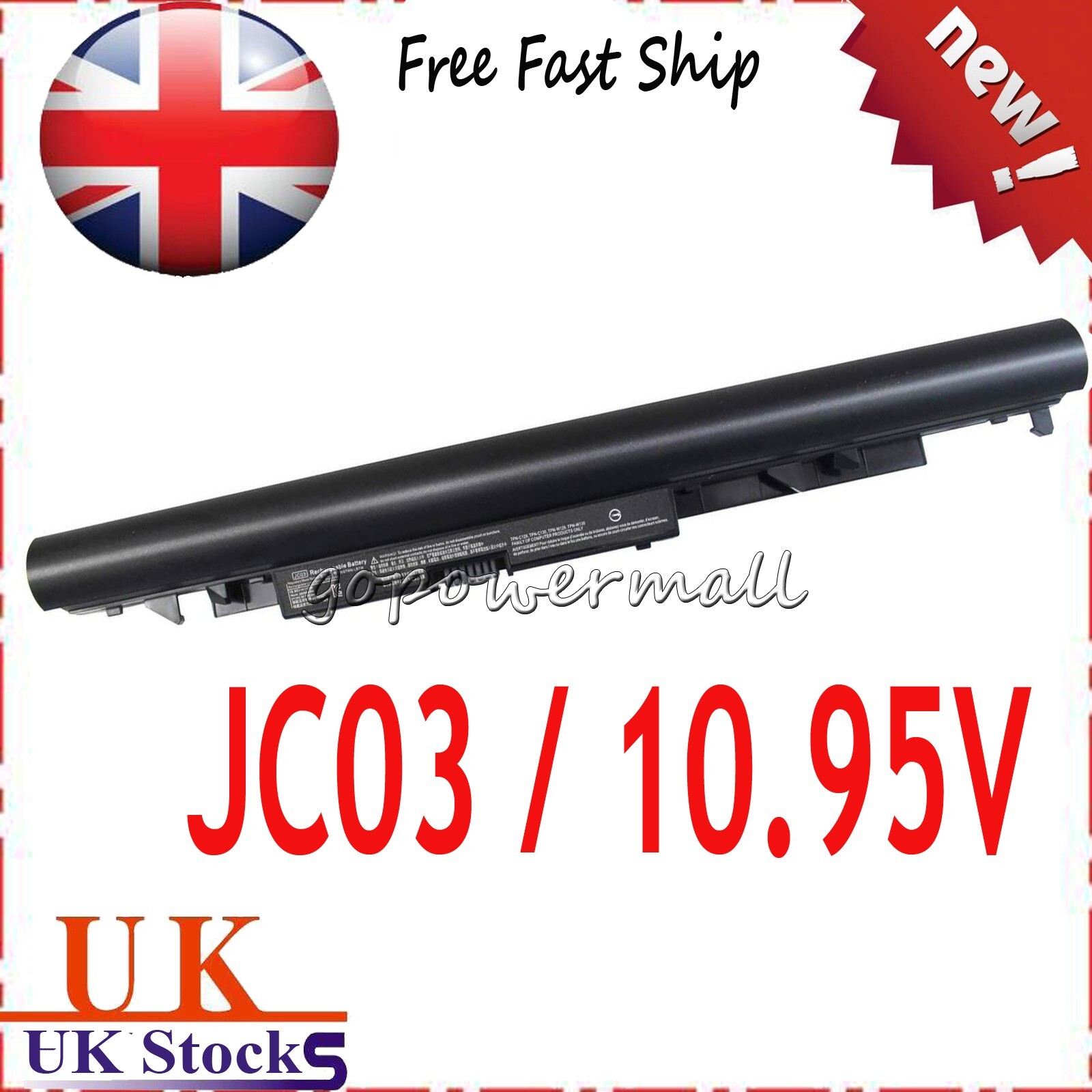 Battery For HP 919700-850 HSTNN-PB6Y HSTNN-LB7V 919701-850 JC03 Notebook PC