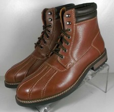 256542 SPBT50 MCHUGH DUCK BOOT MEN'S SHOES 9 M COGNAC LEATHER JOHNSTON MURPHY