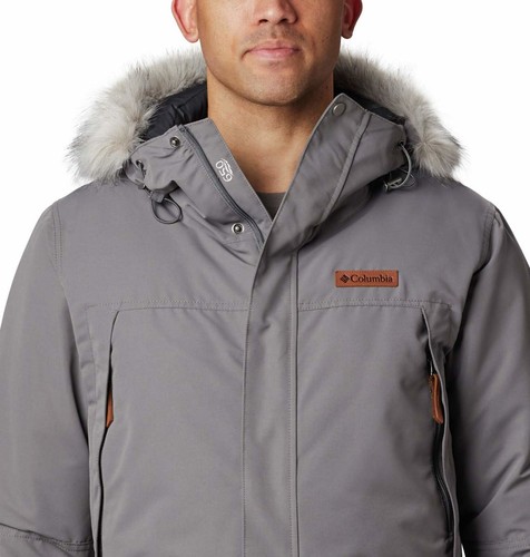 Parka impermeable Columbia para hombre exterior South Canyon de piel sintética larga de plumón largo M - Imagen 5 de 13