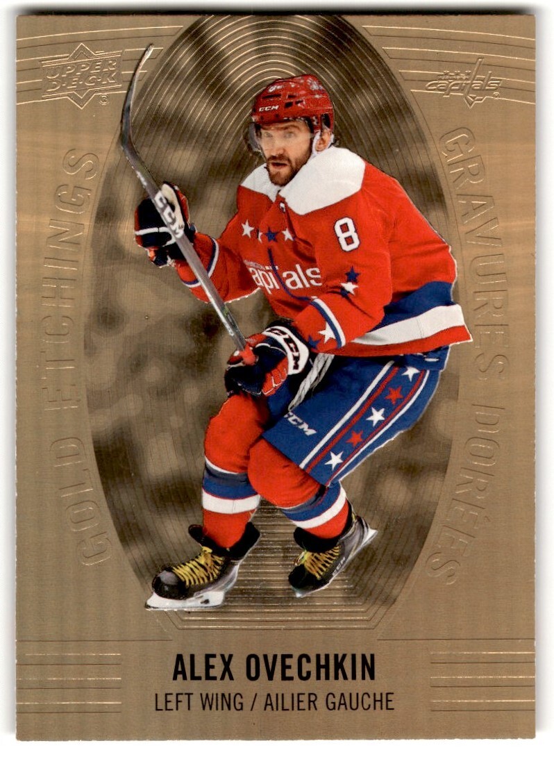 2019-20 Upper Deck Tim Hortons Gold Etchings Alex Ovechkin #GE-8 Washington
