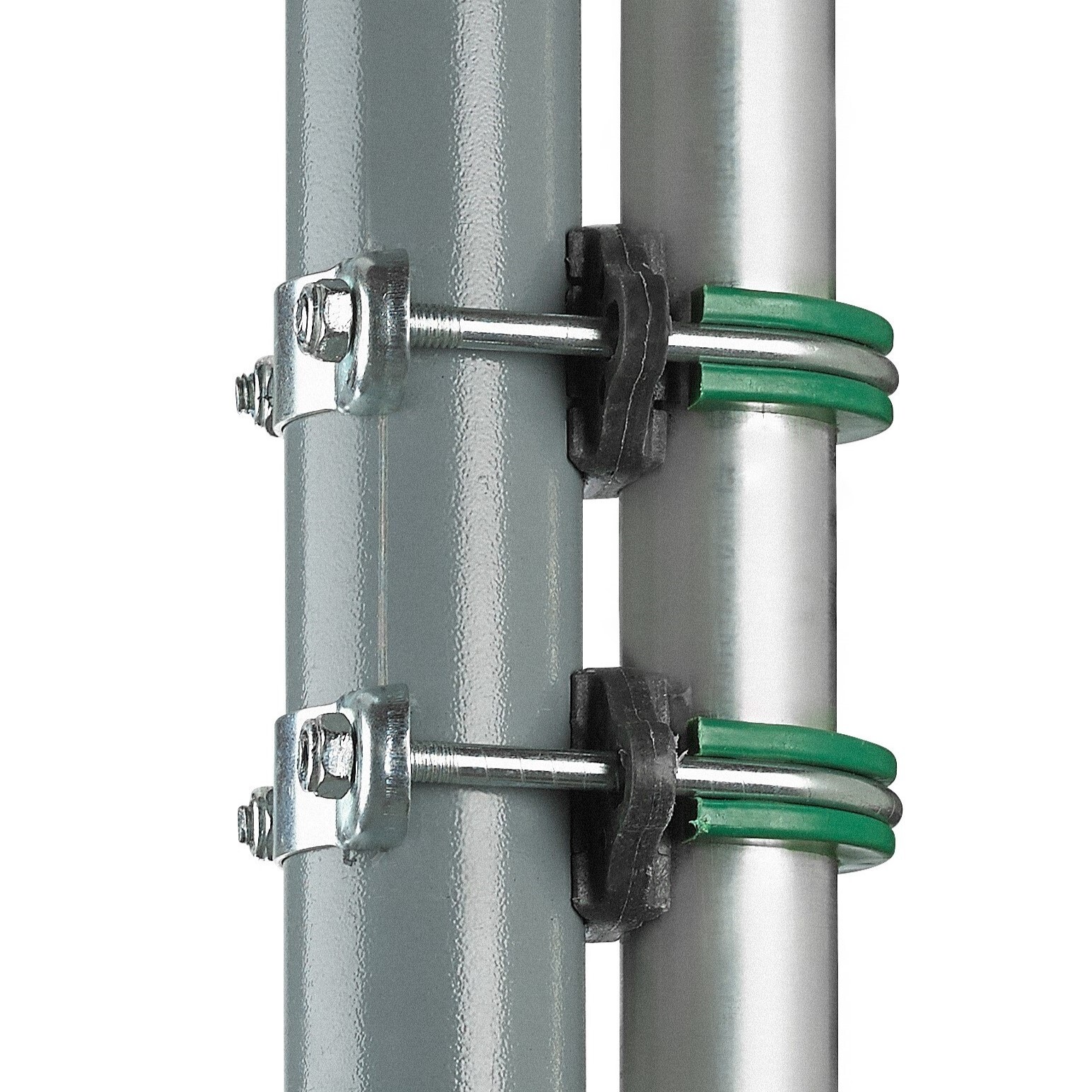 Trampoline Hinge U-Bolt Clamp Connectors for Poles up to 1" and Legs up to 1.5"