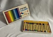 Sakura Cray-pas Set of 16 Original Wax Pastels XKP-16 Vintage Made in Japan