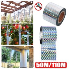 BIRD SCARE TAPE Anti Pest Pigeon Blackbird Flash Repellent Garden Patch Ribbon