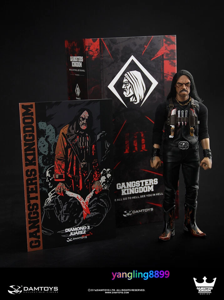 DamToys GK006 Gangster Kingdom Efraín Juárez 1/6 Diamante 3 Figura Modelo Juguete BN Foto 3 de 4