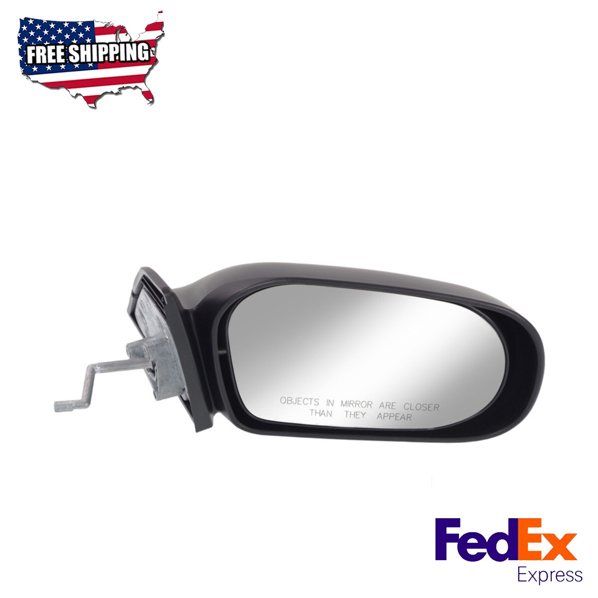 Mirror Textured Black Passenger Side Fits 1991-1994 Toyota Tercel DLX LE