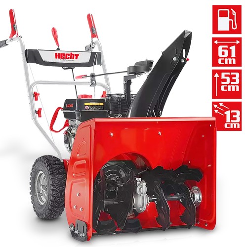 Schneefräse Benzin mit Antrieb 5,5 PS 61 cm Arbeitsbreite Schnee Schieber Räumer - Bild 2 von 10