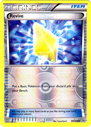 1x Revive - 88/108 - Uncommon - Reverse Holo Roaring Skies Pokemon Near Mint