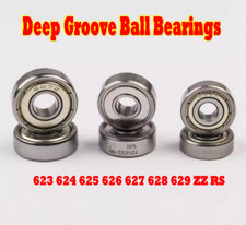 1pcs Shielded Deep Groove Ball Bearings Bearing Steel 623 624 625 626 627 628