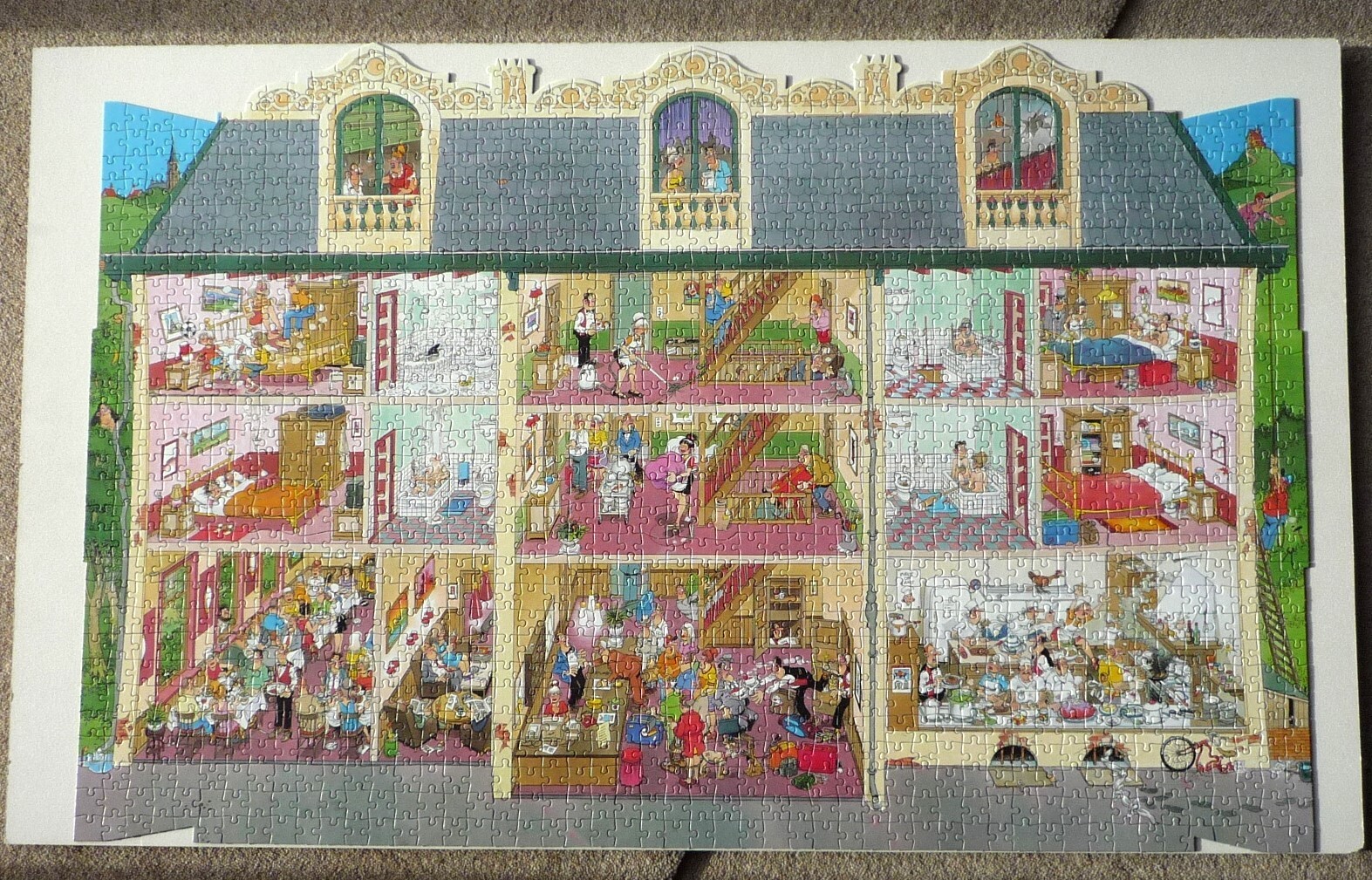 JAN VAN HAASTEREN 1500 PIECE JIGSAW PUZZLE HOTEL COMPLETE *FREE P&P* eBay