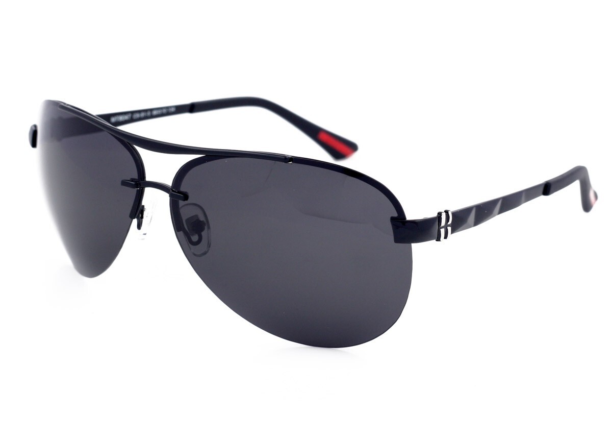 Matrix® Classic Fashion Polarised Sunglasses for Men Driving, Light Grey Lenses
