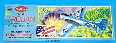 Guillow's T-28D Trojan USAF Fighter Bomber - Balsa & Tissue Flying Model Kit
