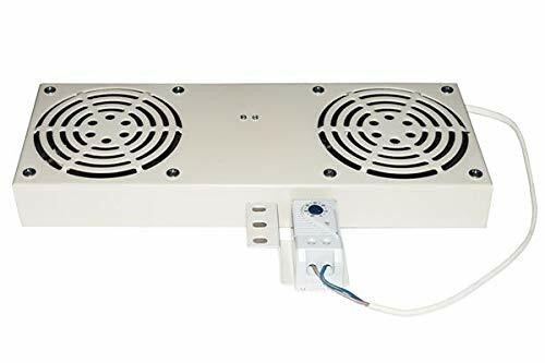 LINK LKVENT2G Modulo 2 Ventole con Termostato per Armadi, Rack a Muro, (P1t)