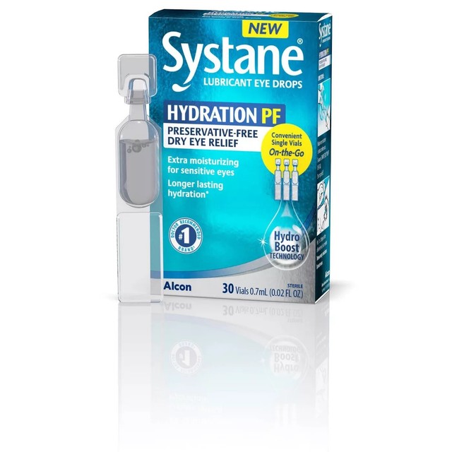 Systane Hydration PF Lubricant Eye Drop Vials 30ct Exp. 10/2021 & Up
