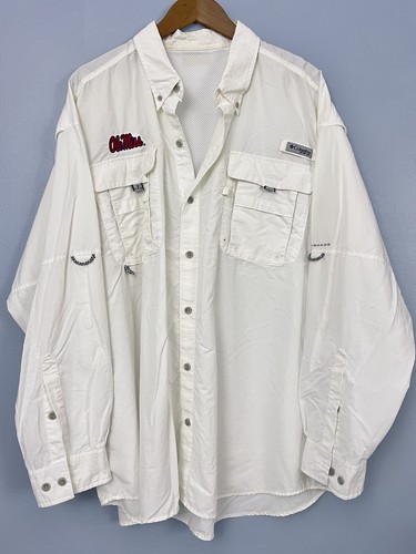 Columbia Ole Miss Rebels PFG Button Up 