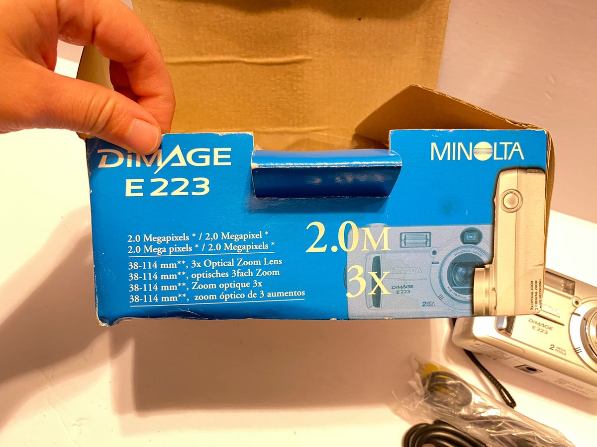 Minolta DiMAGE E223 2.0 MP Digital Camera - Silver | eBay