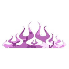 Flames Fire - Decal Sticker - Multiple Patterns Sizes - Ebn7274
