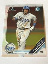 2019 Bowman Chrome Prospect 1st Base Card Wander Franco #BCP-100 Tampa Bay Rays