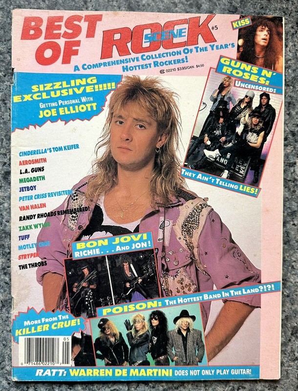 Best of Rock Scene Magazine #5 1989, Randy Rhoads Tribute,Bon Jovi, Guns N’Roses