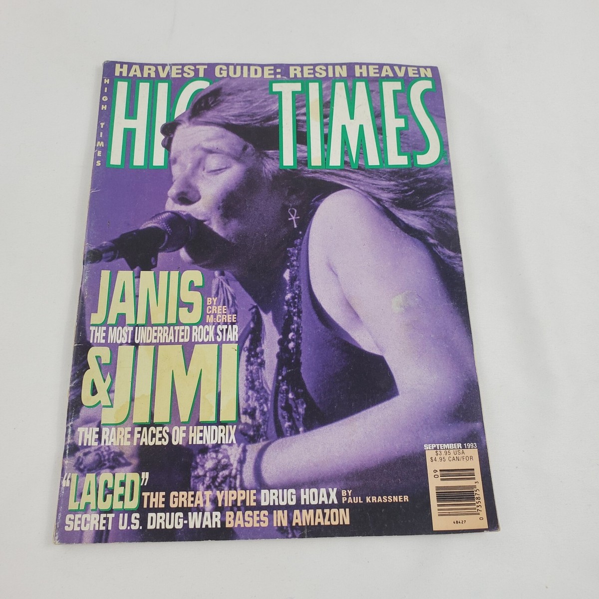 High Times Magazine September 1993 Janis Joplin Jimi Hendrix Laced