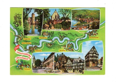 Postcard the romantic Maintal/Amorbach/Miltenberg +++