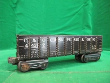Marx  O27 Gauge Post War Chesapeake & Ohio C&O 44572 Gondola W/ LIONEL CPLRS
