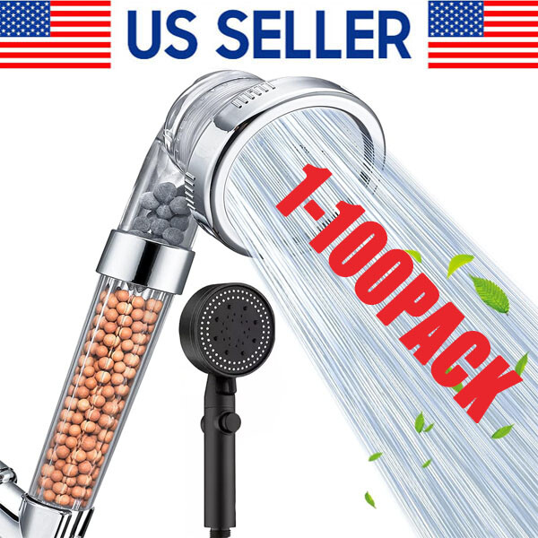High Pressure Filtered Shower Head with Handheld and 3 Spray Modes for Water Saving Soft Flow