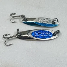 Vintage Acme Tackle Co. Kastmaster Spoon Lure Lot Fishing Hooks 2pc Lot