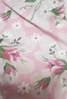 Vintage Sheer Pink Nylon Half Apron Floral Pockets & Waistband — photo 5