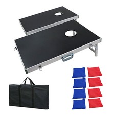 Cornhole Bean Bag toss Game Aluminum Frame Design For Tailgate Party Foldable