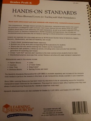 Learning Resources Hands-On Standards Handbook - Matematica Per La Scuola Dell'Infanzia (PreK-K), 192 Pagine