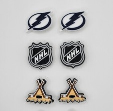 NHL Tampa Bay Lightning Hockey Team For Crocs Shoe Charms Jibbitz - 6 Pieces