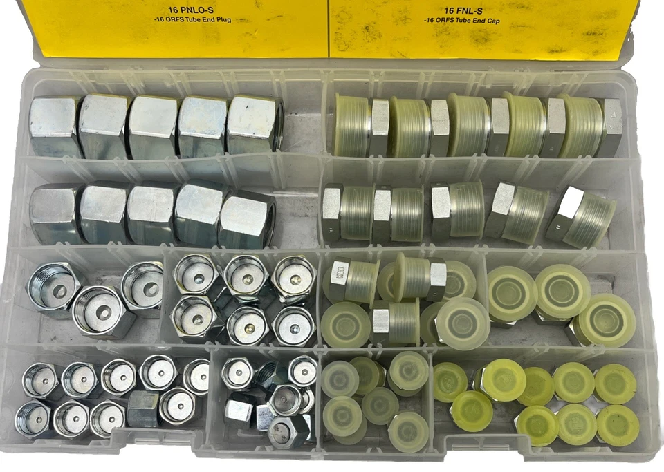 PARKER HANNIFIN PKT06276 Hydraulic Seal-Lok Plug And Cap Kit 4 Through 16 (86pc) Foto 2 de 4