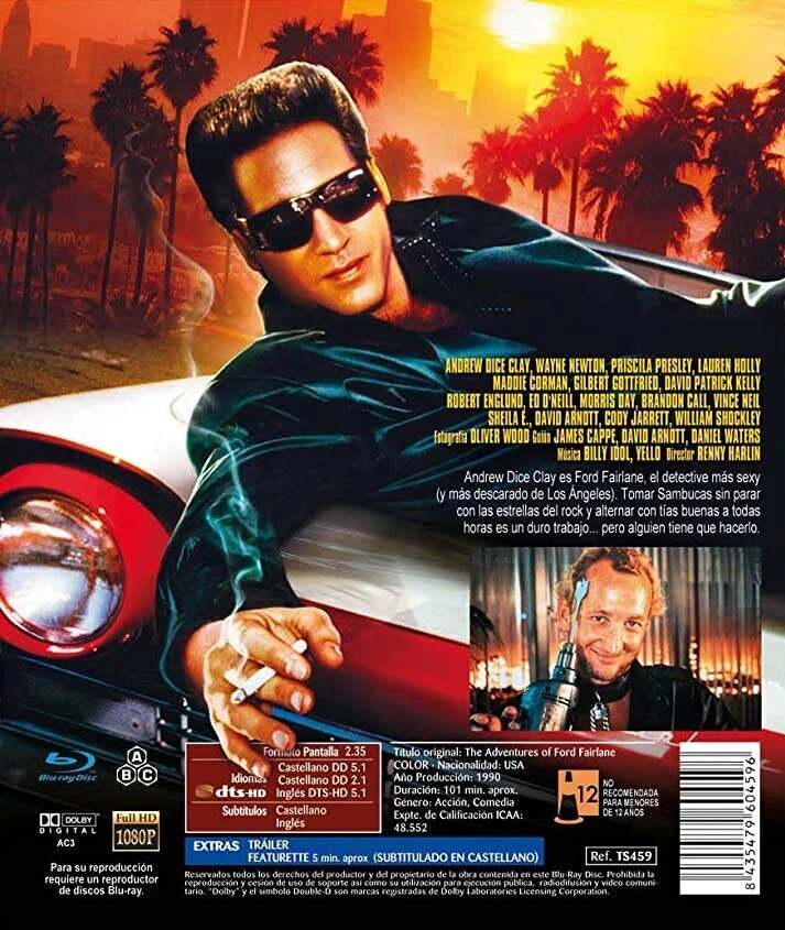 The Adventures of Ford Fairlane (1990) Blu-Ray NEW (Spanish Pkg/English Audio) - Image 2 of 2