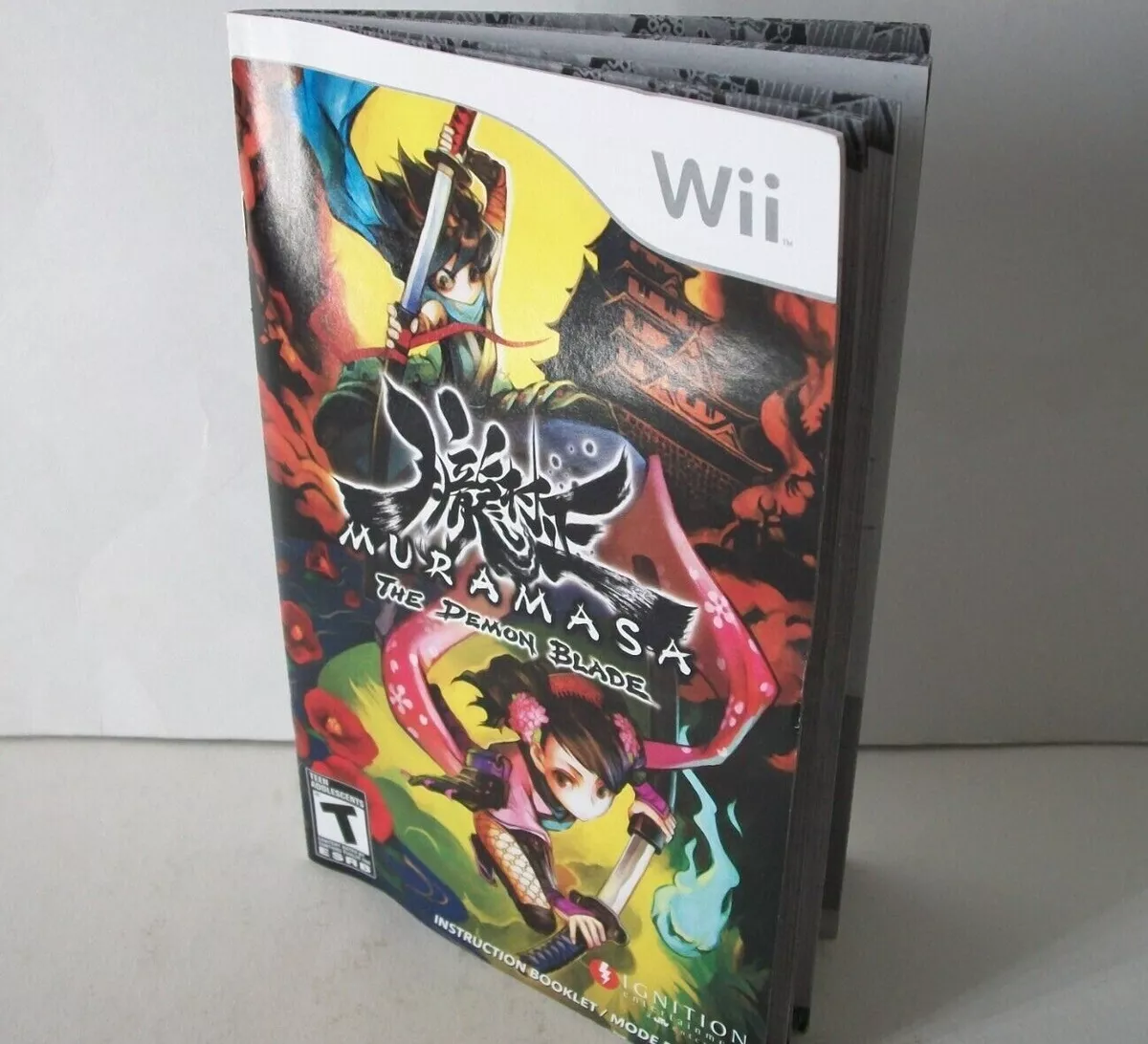 Muramasa The Demon Blade Manual Only NO GAME Nintendo Wii Instruction  Booklet