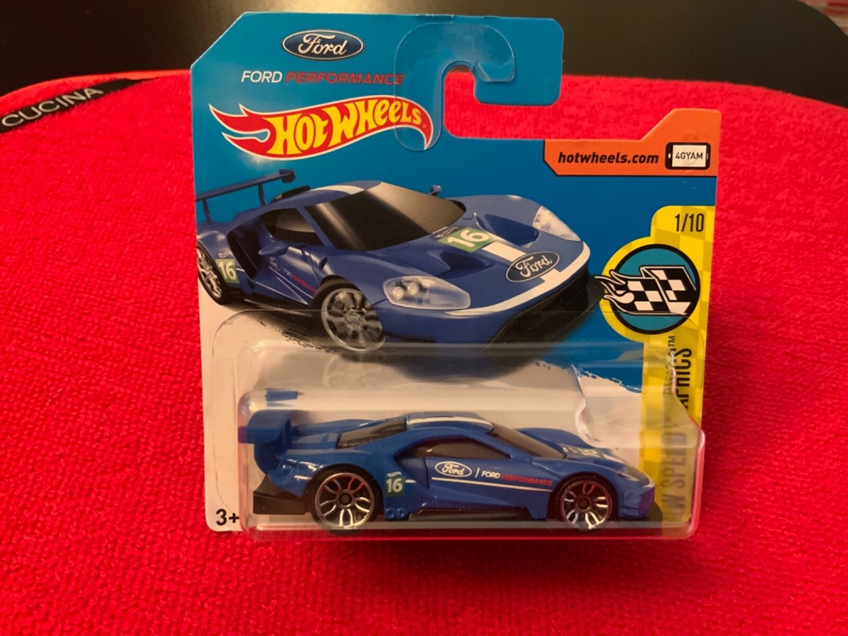 2017 Hot Wheels #166 HW Speed Graphics -2016 FORD GT RACE -RARE