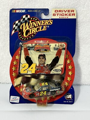 2002 Winners Circle JEFF GORDON #24 Driver Sticker Series 1/64 Diecast NASCAR