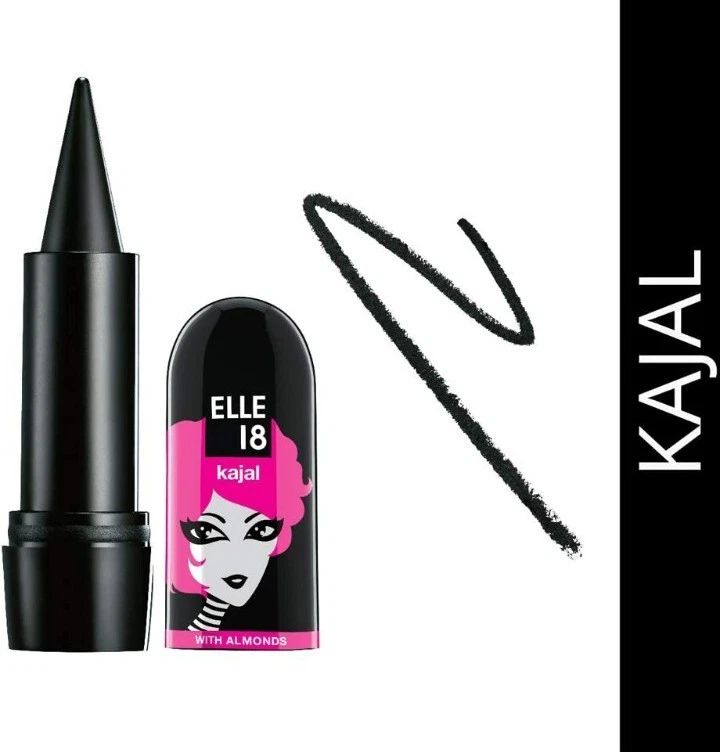 3 x Elle 18 Kajal, Black, 3 ml, Long stay Sharpenable Kajal,Enriched almond oil - image 2 of 3