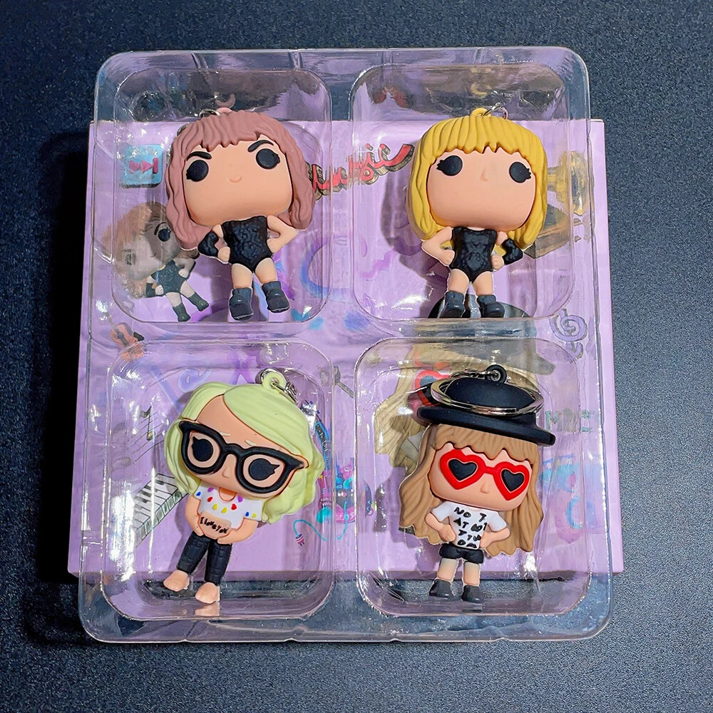 Singer Taylor Swift Keychain Music Album Bag Silicone Pendants Fans Gift Jewelry