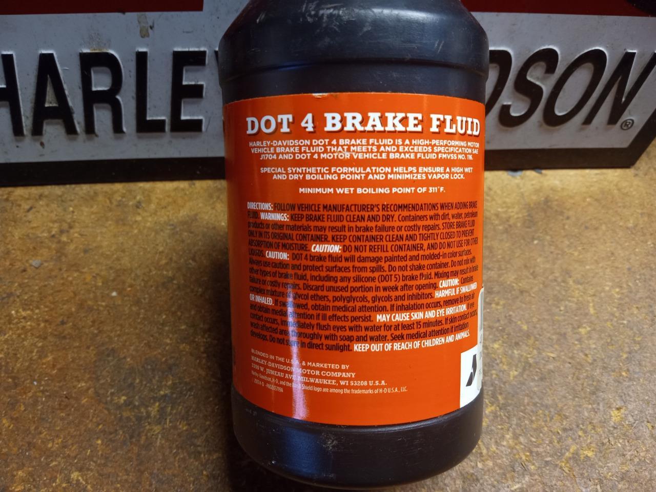 HarleyDavidson 41800219 Dot 4 Brake Fluid 12 FL Oz 335ml for sale