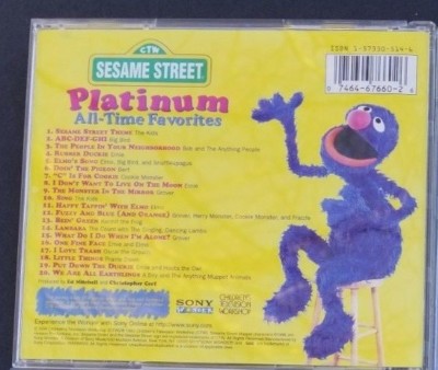 Sesame Street Platinum All Time Favorites 1996 Kids Music CD