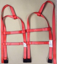 Car Basket Straps Tow Dolly Wheel Net Set Flat Hooks RED USA MADE fits STEHL 2T