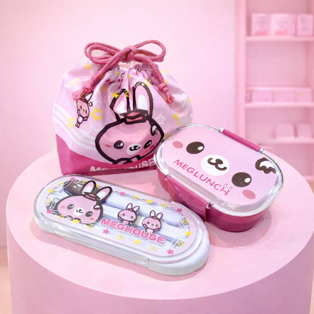 Set Pink Kawaii Japanese Chopstick