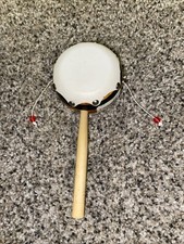 Rattle Drum Rare Vintage With Tag Good Condition