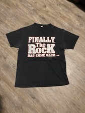 Vintage The Rock Layeth The Smacketh Down Anaheim Shirt M WWF WWE Dwayne Y2K